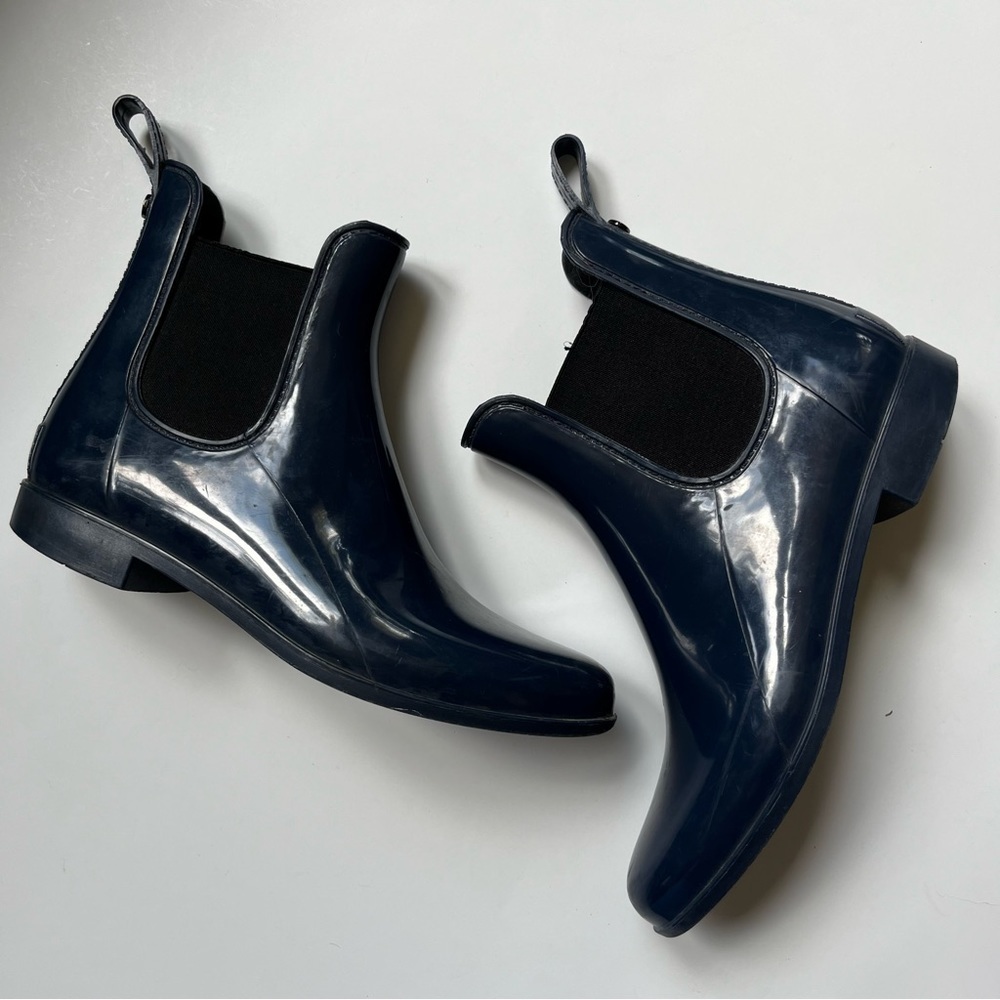 SAM EDELMAN Tinsley Rubber Rain Boot Navy Blue Size 9 - Picture 11 of 11